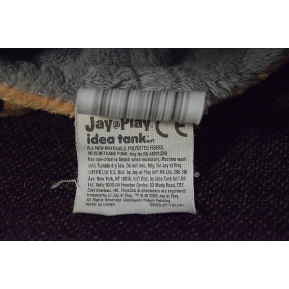 2 Flip A Zoo Plush Reversible Stuffed Animal Elephant /Tiger Safari Jungle Clean - Picture 6 of 6